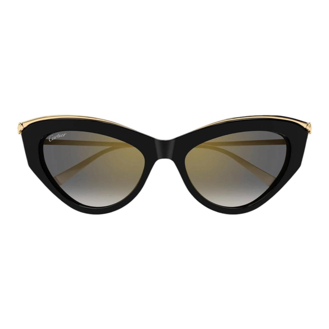Cartier Cat-Eye Sunglasses Gold & Grey CT0596S-001