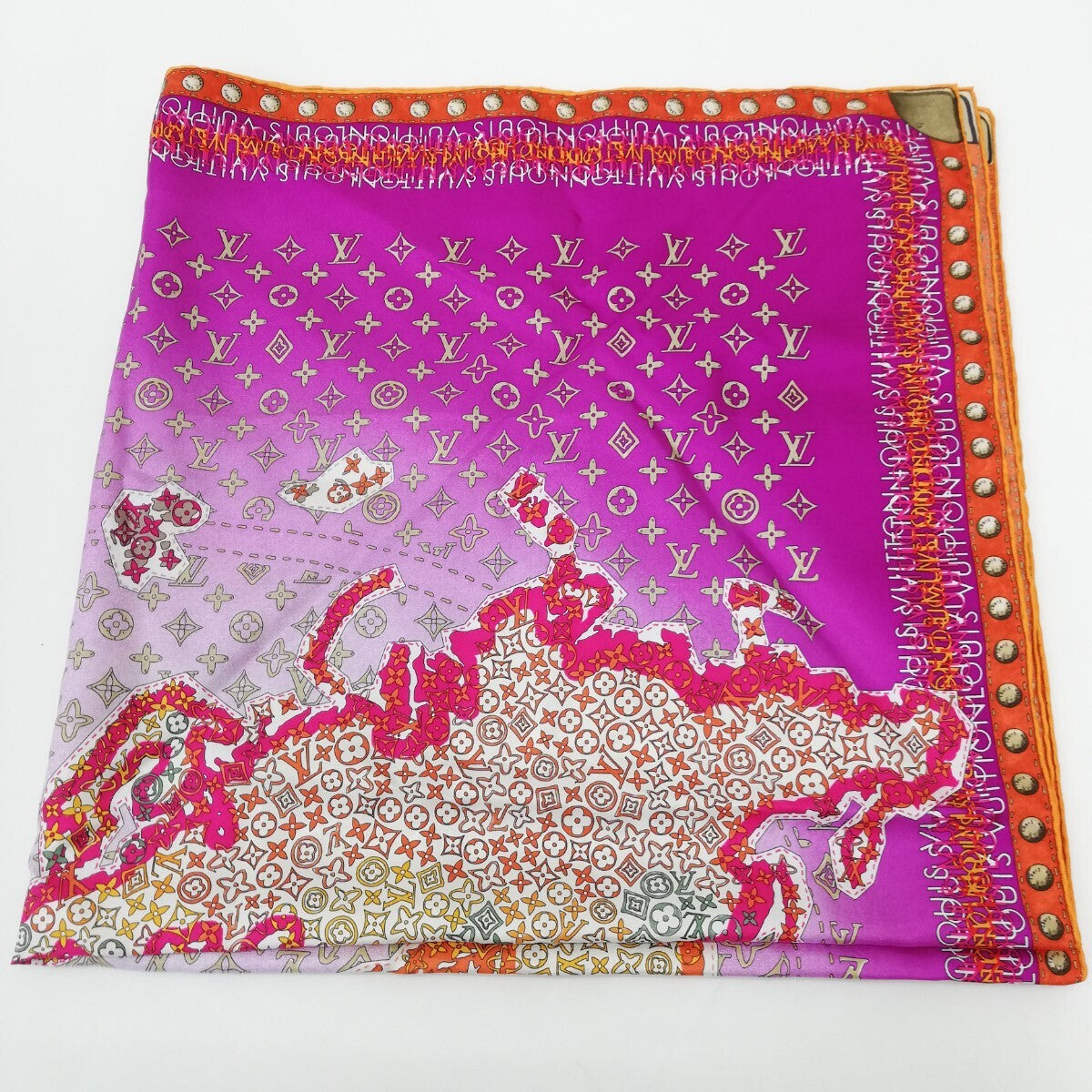 Louis Vuitton World Map Silk Scarf