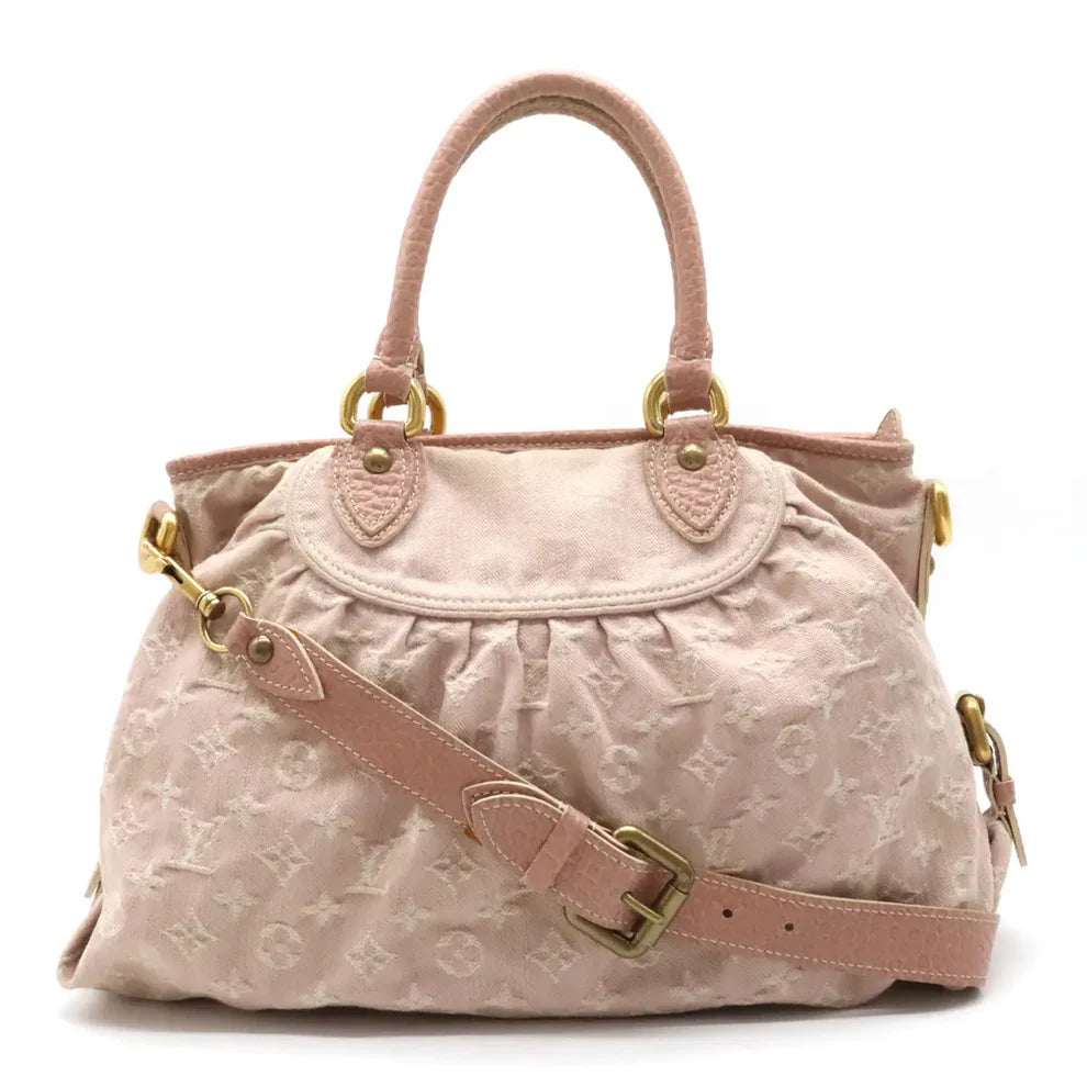 Louis Vuitton Rose Denim Monogram Denim Neo Cabby MM Bag
