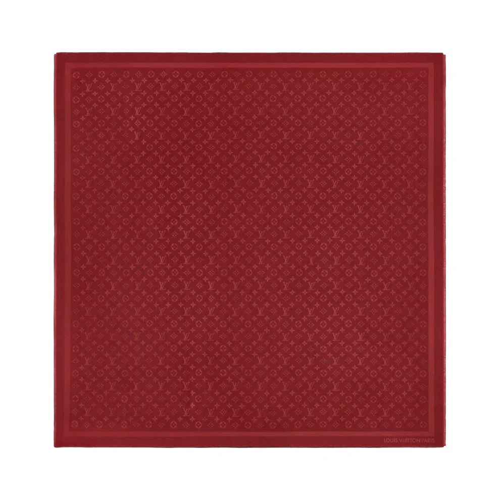 Louis Vuitton Monogram Classic Shawl Rouge Vuitton