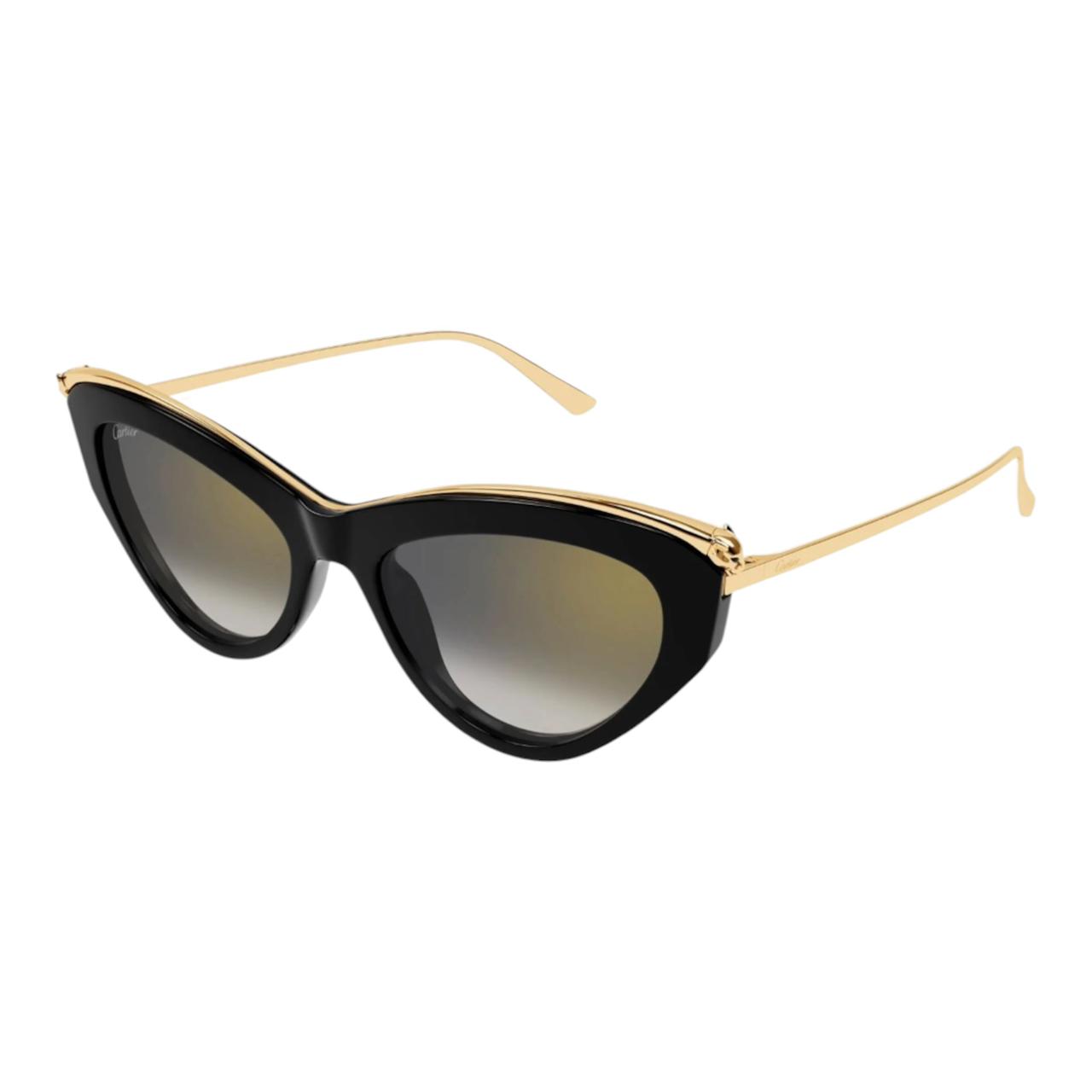 Cartier Cat-Eye Sunglasses Gold & Grey CT0596S-001