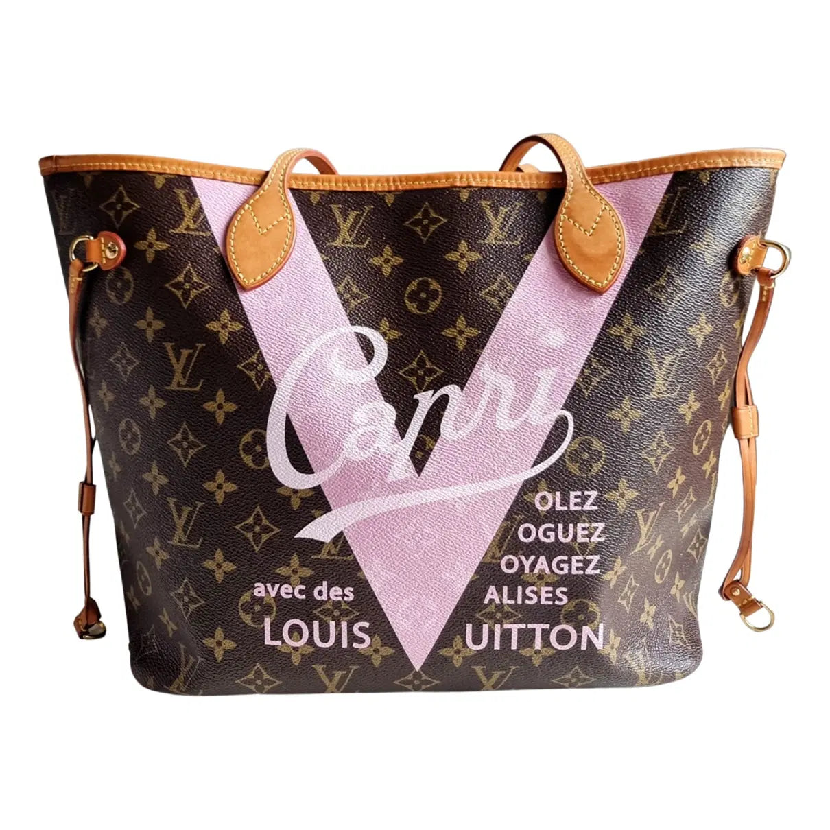 Louis Vuitton MM V Cities Neverfull Tote Bag